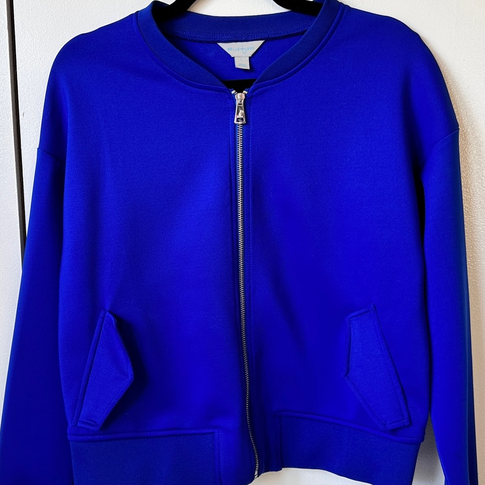 Belle Sky Royal Blue Zip-Up Jacket